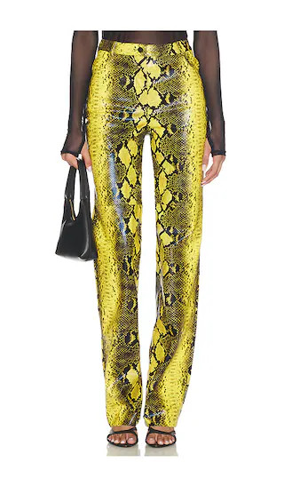Killa Pant in Yellow Python | Revolve Clothing (Global)
