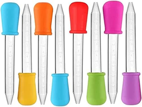 Yiasangly 5ml Liquid Droppers Clear Medicine Silicone and Plastic Pipettes Eye Dropper with Bulb ... | Amazon (US)