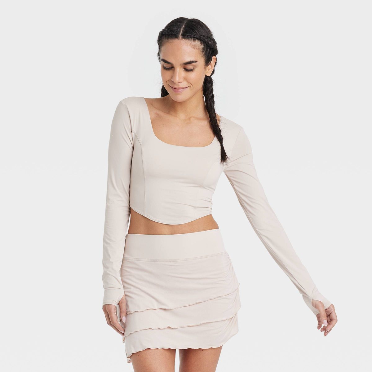 Women's Square Neck Long Sleeve Top - JoyLab™ | Target