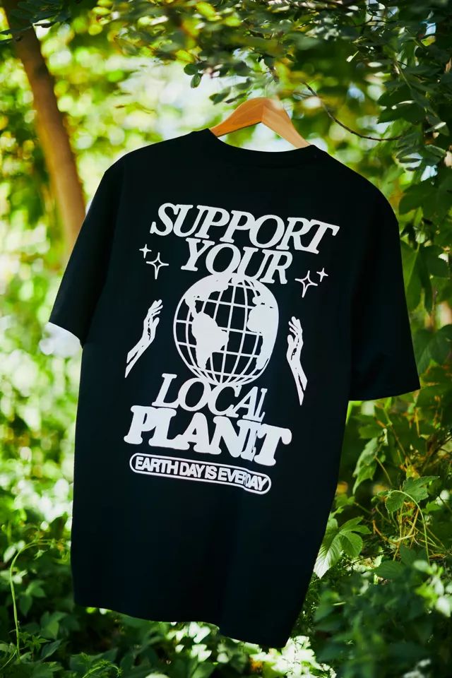 CHNGE UO Exclusive Support Your Local Planet Recycled Tee | Urban Outfitters (US and RoW)