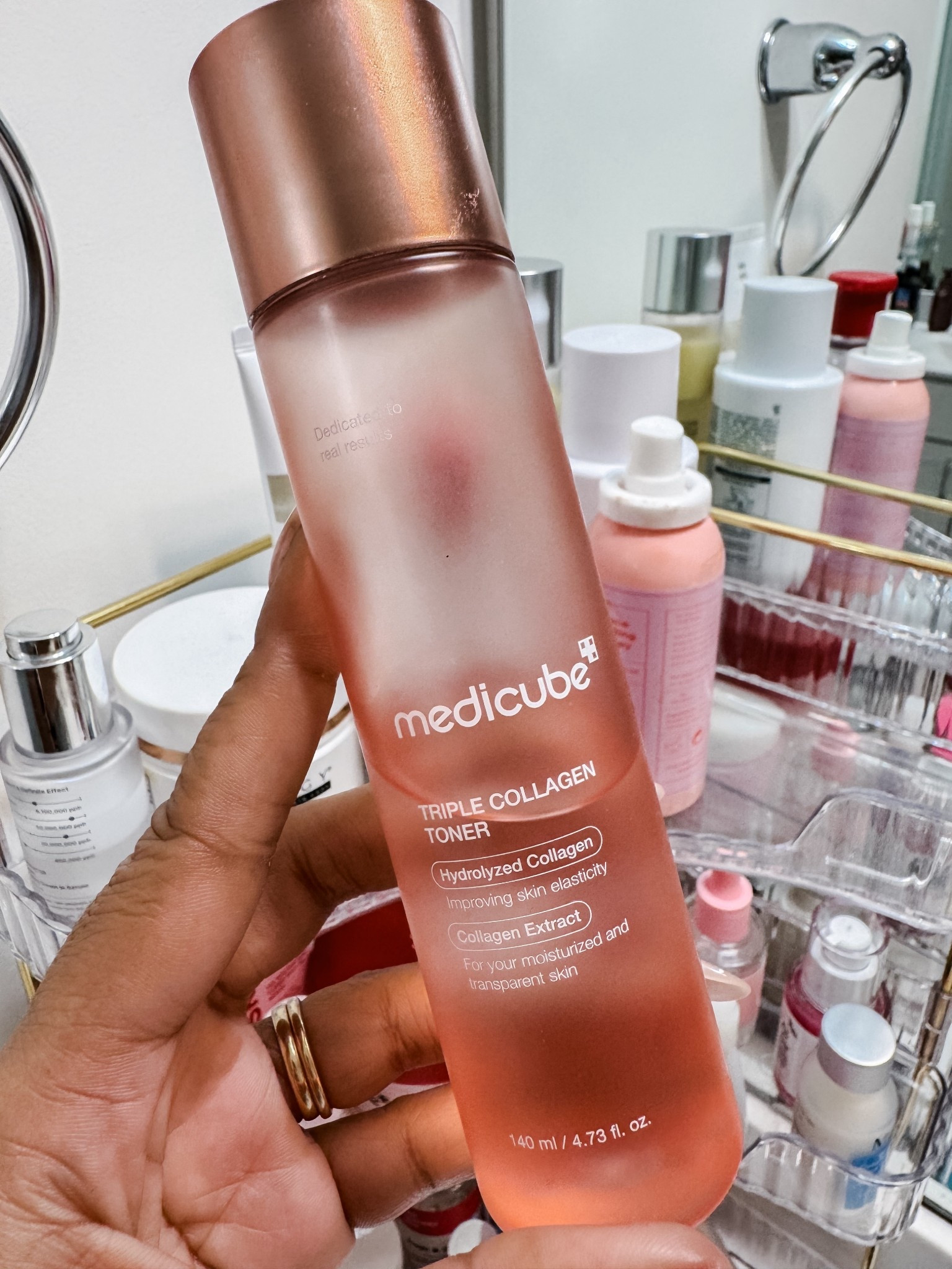 One of my favorite toners!! Triple collagen toner from Medicube  

#LTKBeauty #LTKOver40