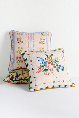 Leiah Printed Indoor/Outdoor Floral Pillow | Anthropologie (US)
