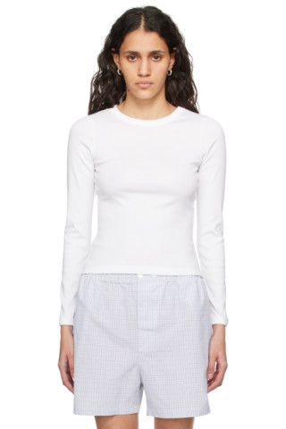 White Max Long Sleeve T-Shirt | SSENSE