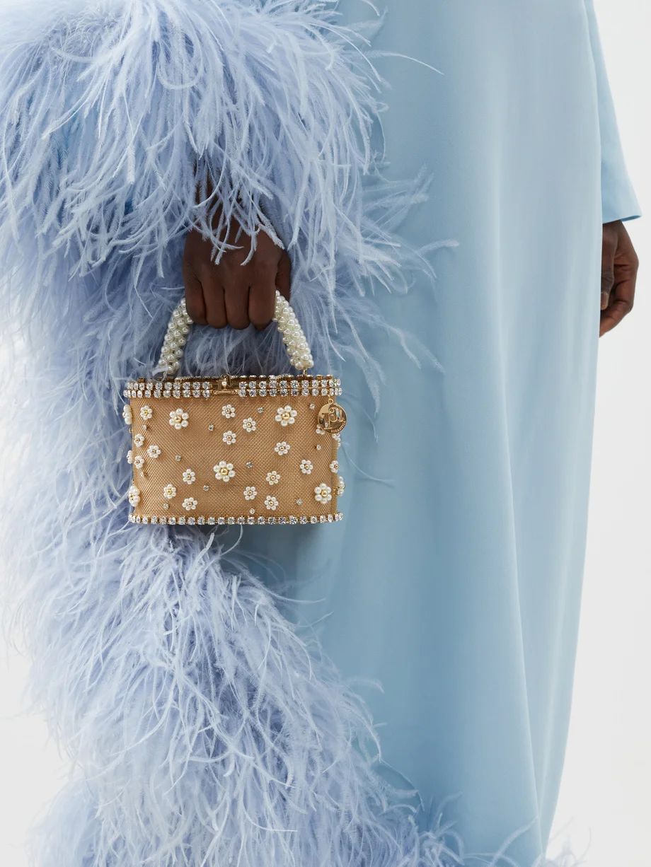 Holli Mughetto crystal and faux-pearl handbag | Matches (UK)
