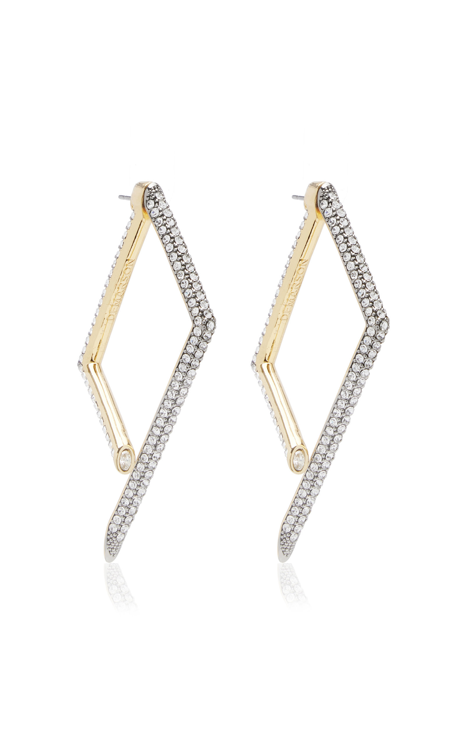 Hema 12K Gold-Plated Crystal Earrings | Moda Operandi (Global)