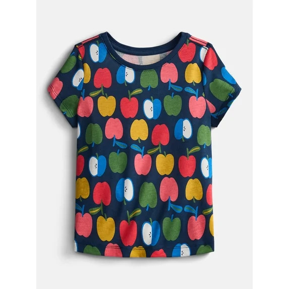 Wonder Nation Toddler Girls Graphic Tee with Short Sleeves, Sizes 18M-5T | Walmart (US)