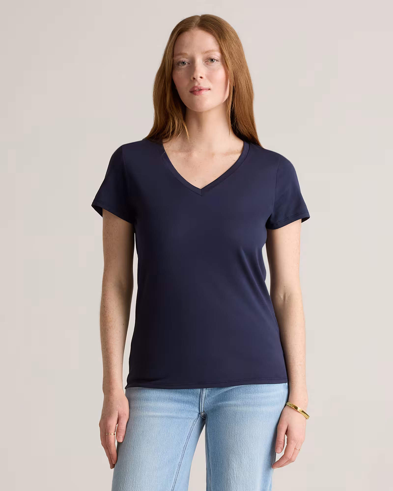 Cotton Modal V-Neck Tee | Quince