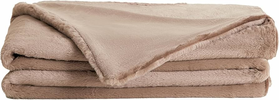 UnHide Lil’ Marsh Faux Fur Blanket - Lightweight, Soft Throw Blanket - Machine Washable - Ideal... | Amazon (US)