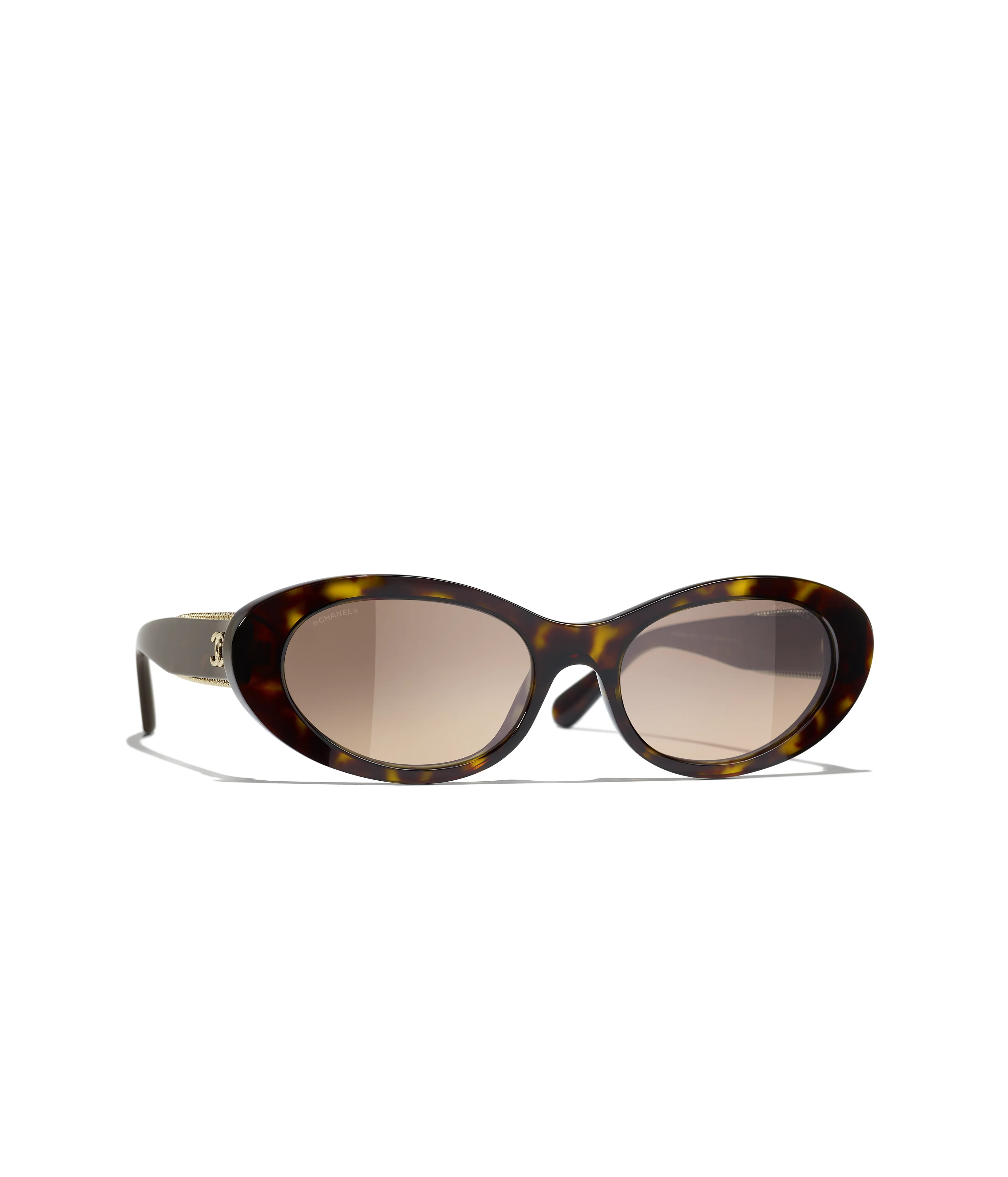 CHANEL Sunglasses: Oval Sunglasses, acetate — Fashion | CHANEL | Chanel, Inc. (US)
