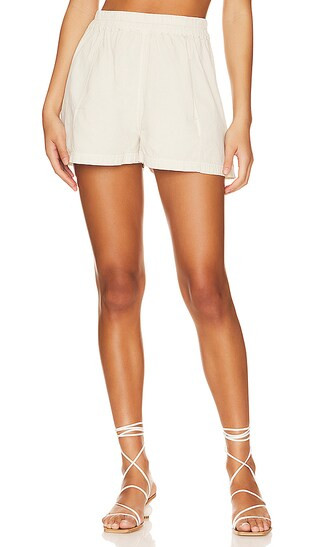 Get Free Poplin Pull On Short in Nilla Cream | Revolve Clothing (Global)