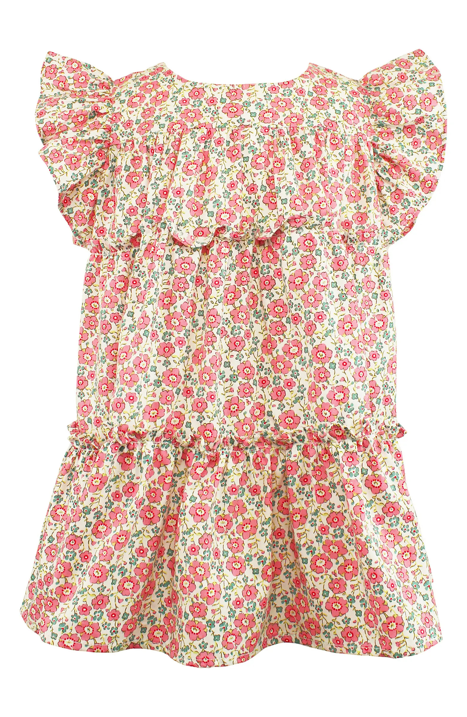 Popatu Kids' Floral Print Tiered Dress | Nordstrom | Nordstrom