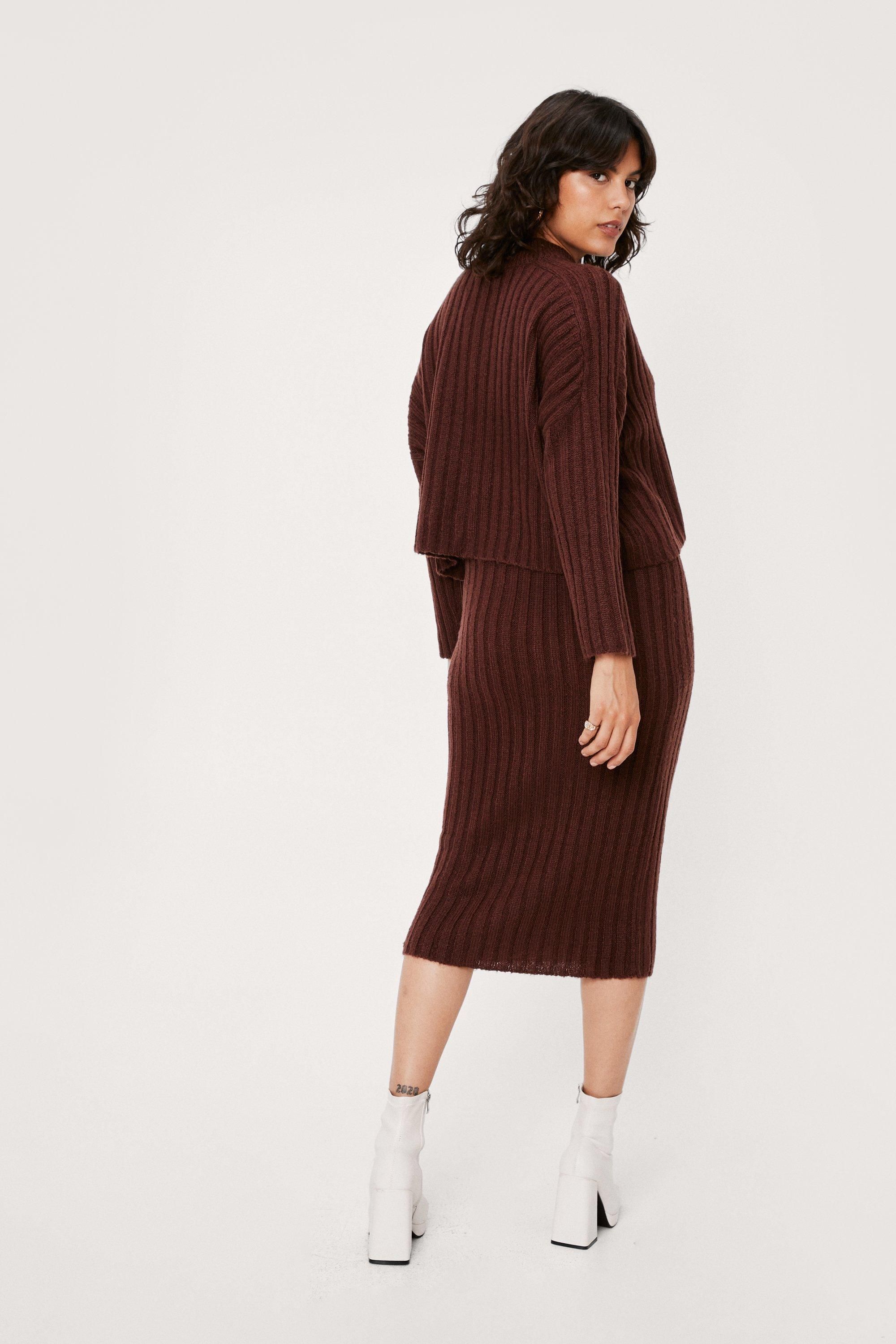 Soft Knit Sweater and Midi Skirt Set | Nasty Gal (US)