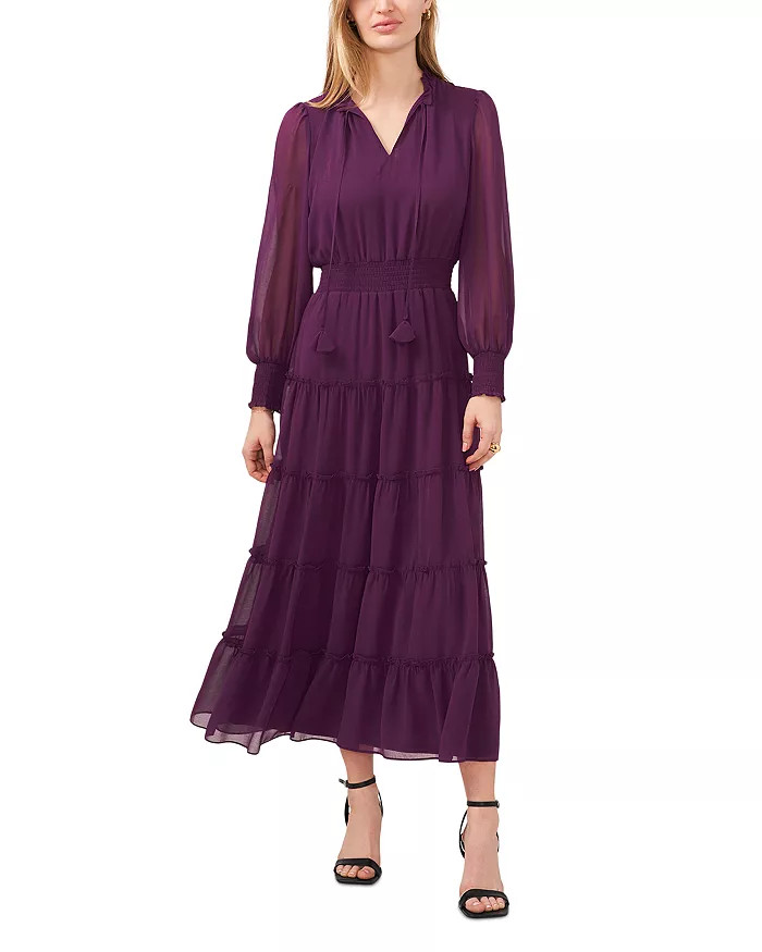 Long Sleeve Tiered Maxi Dress | Bloomingdale's (US)