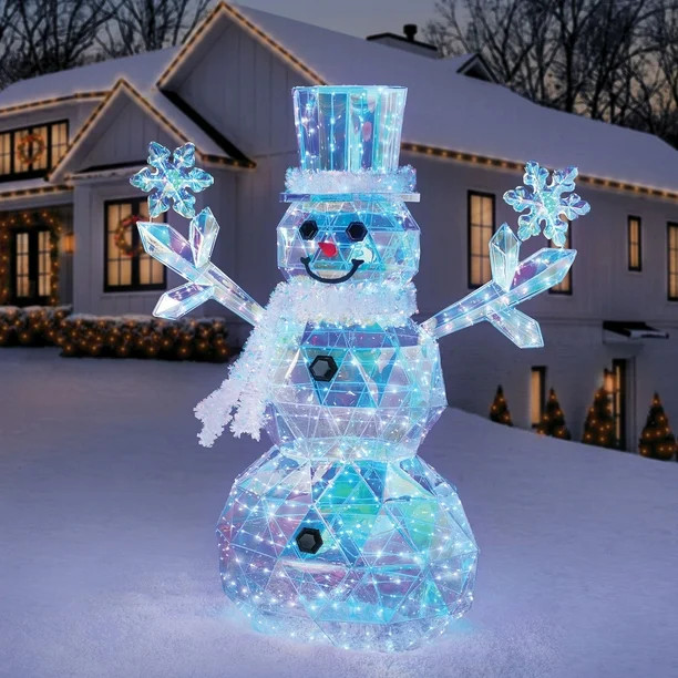 Member's Mark 6' Pre-Lit Prismatic Snowman | Sam's Club