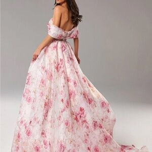 Milla Pink Peony off the shoulder dress | Poshmark