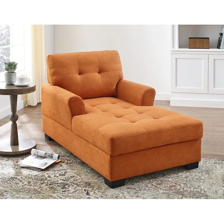 Glenvar Upholstered Chaise Lounge | Wayfair North America