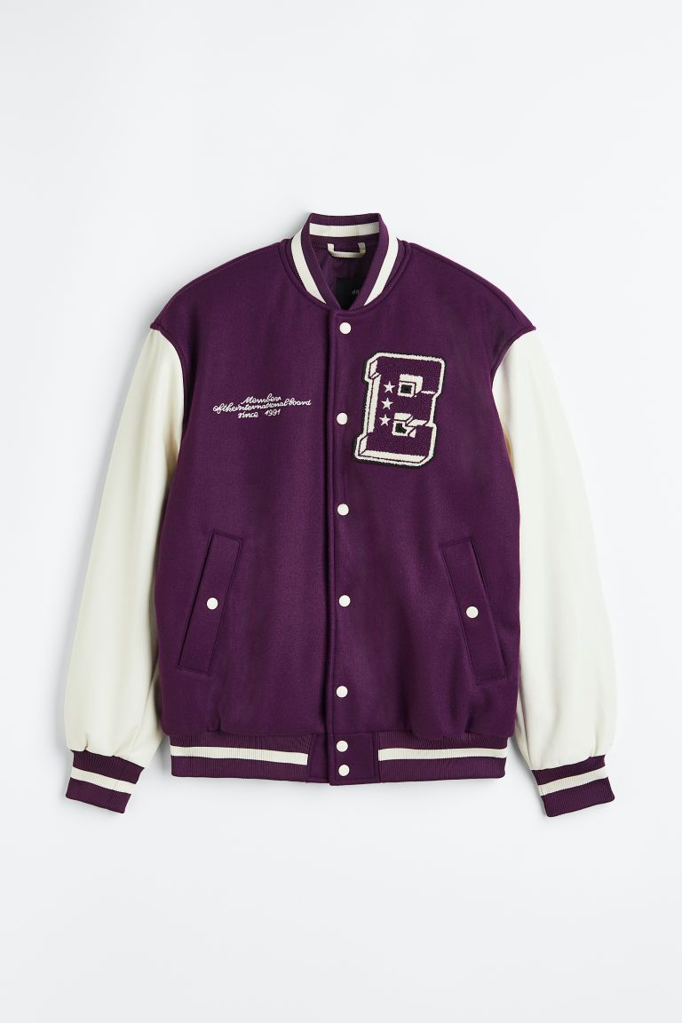 H & M - Baseball Jacket - Purple | H&M (US + CA)