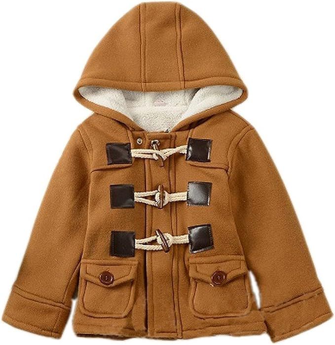 Ekaliy Baby Boys Girls Winter Fleece Coats Infant Toddler Kids Jackets with Hoodies | Amazon (US)