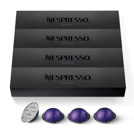 Nespresso Altissio Espresso, Medium Roast VertuoLine Coffee Pods, 40 Ct (4 Boxes of 10) | Walmart (US)