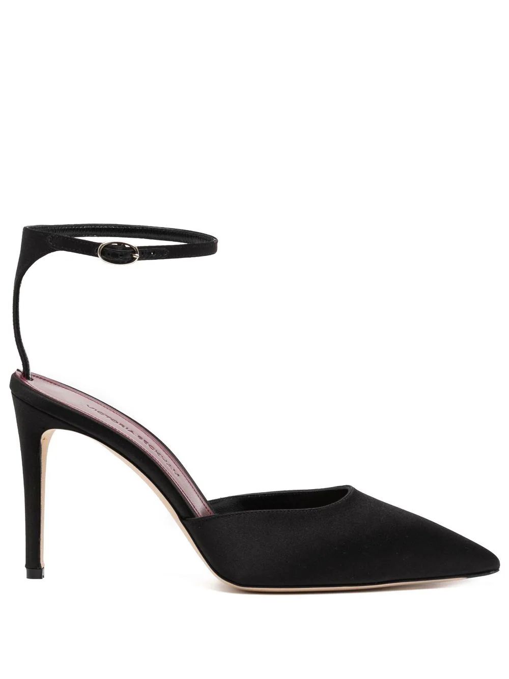 Victoria Beckham 105mm Pointed Leather Sandals - Farfetch | Farfetch Global