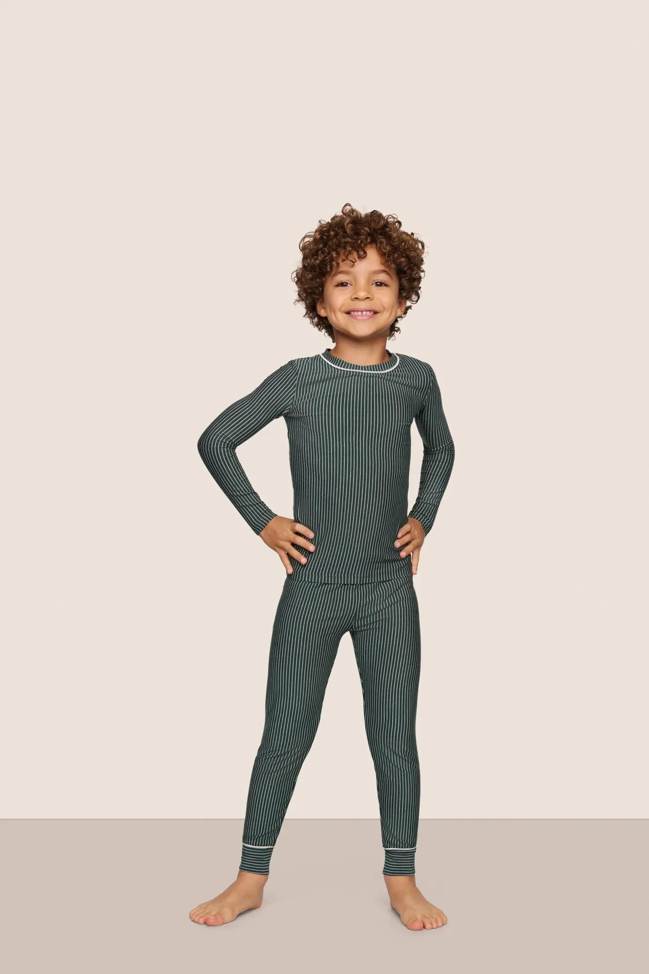 Kids Printed TENCEL™ Modal Unisex Long PJ Set | Eberjey
