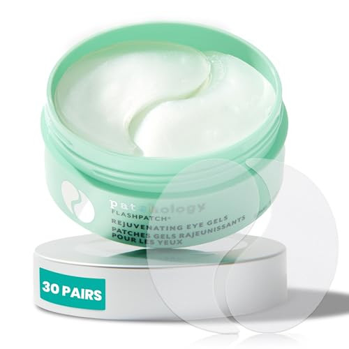 Patchology Rejuvenating Under Eye Gels - Hydrating Eye Mask w/Caffeine, Hydrolyzed Collagen & Centella Asiatica- Under Eye Patches For Dark Circles - Minimize Puffiness & Wrinkle Reducer - 30 ​Pairs | Amazon (US)