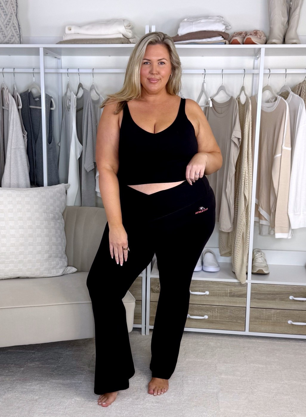 Aerie haul! Wearing am XXL in everything! Plus size, outfit inspo, fall fashion, college gear, apron belly, mom life