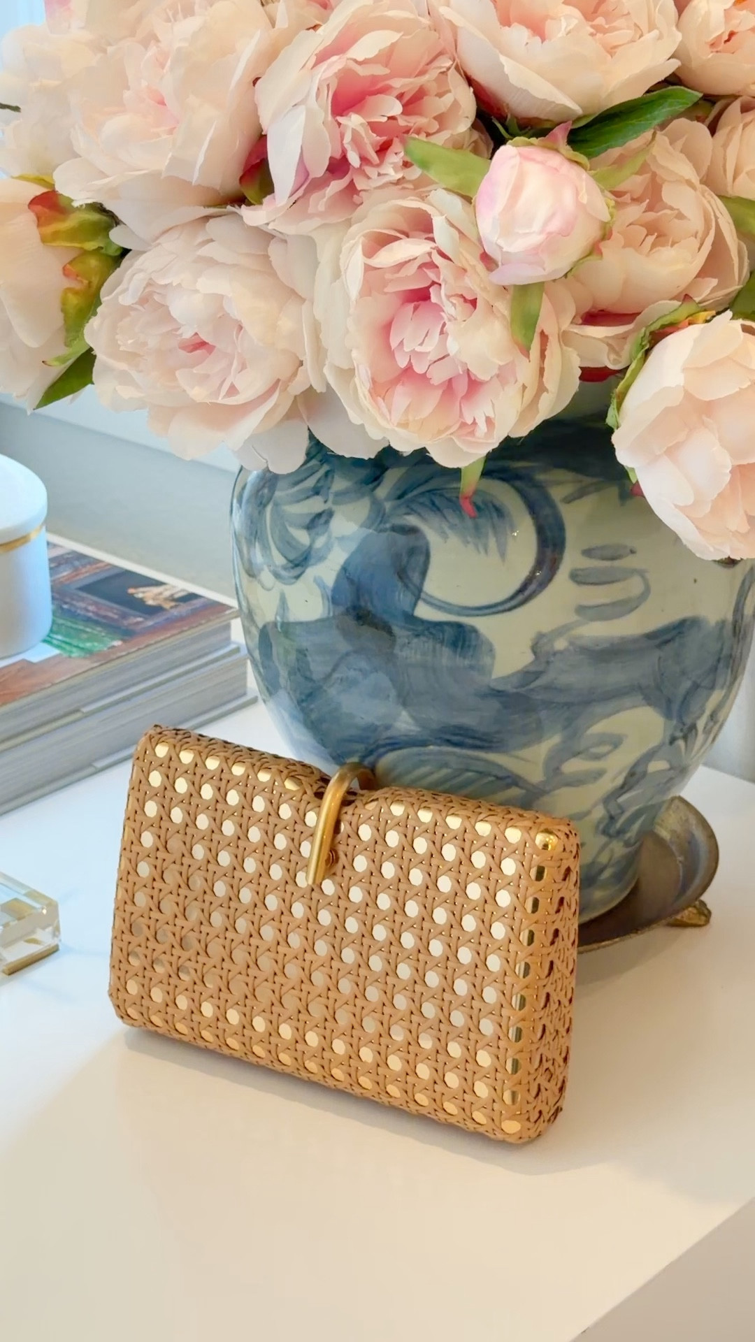Gold cane clutch 