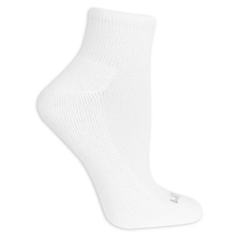 Fruit of the Loom Cushion Ankle Sport Socks for Women, White, Sizes 8-12 (10-Pack) - Walmart.com | Walmart (US)