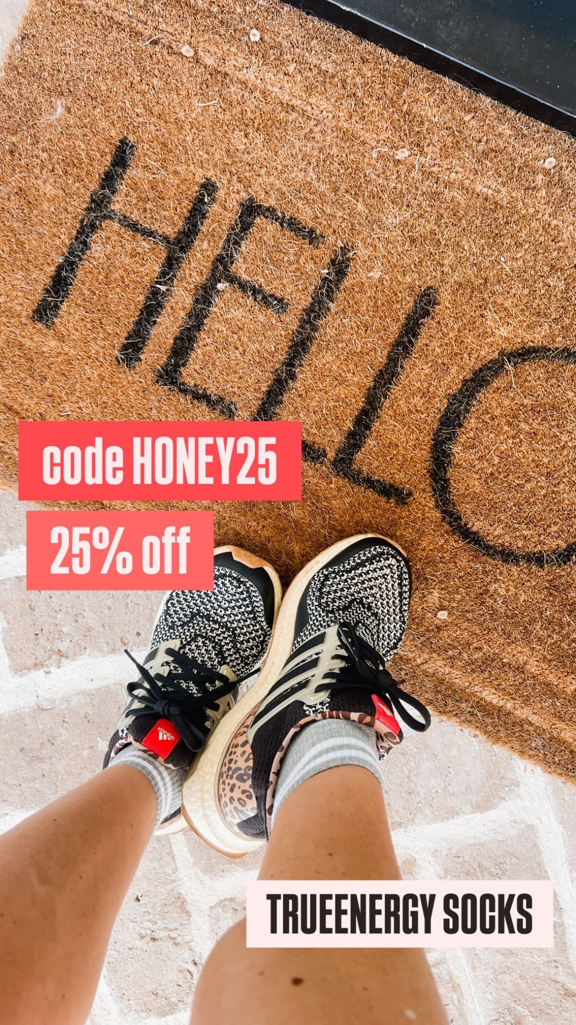 Use my code HONEY25 for 25% off sitewide on my favorite TrueEnergy socks! 🎉

How cute is this new striped style?! 🥰. 

#ad #trueenergymomente @TrueEnergy Socks 


#LTKfitnessgoals #LTKActive #LTKdayinmylife