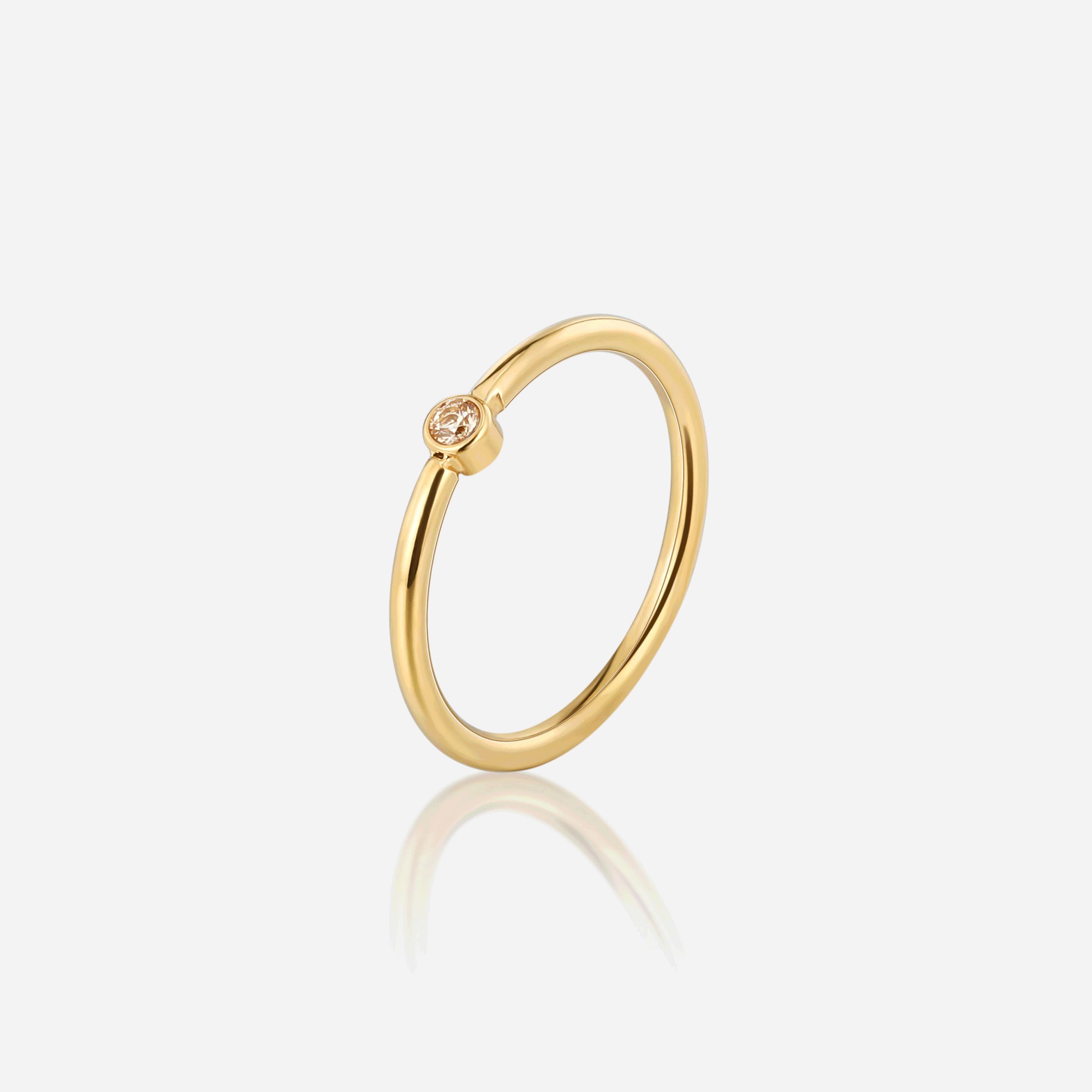 Mini Stackable Birthstone Ring | Victoria Emerson