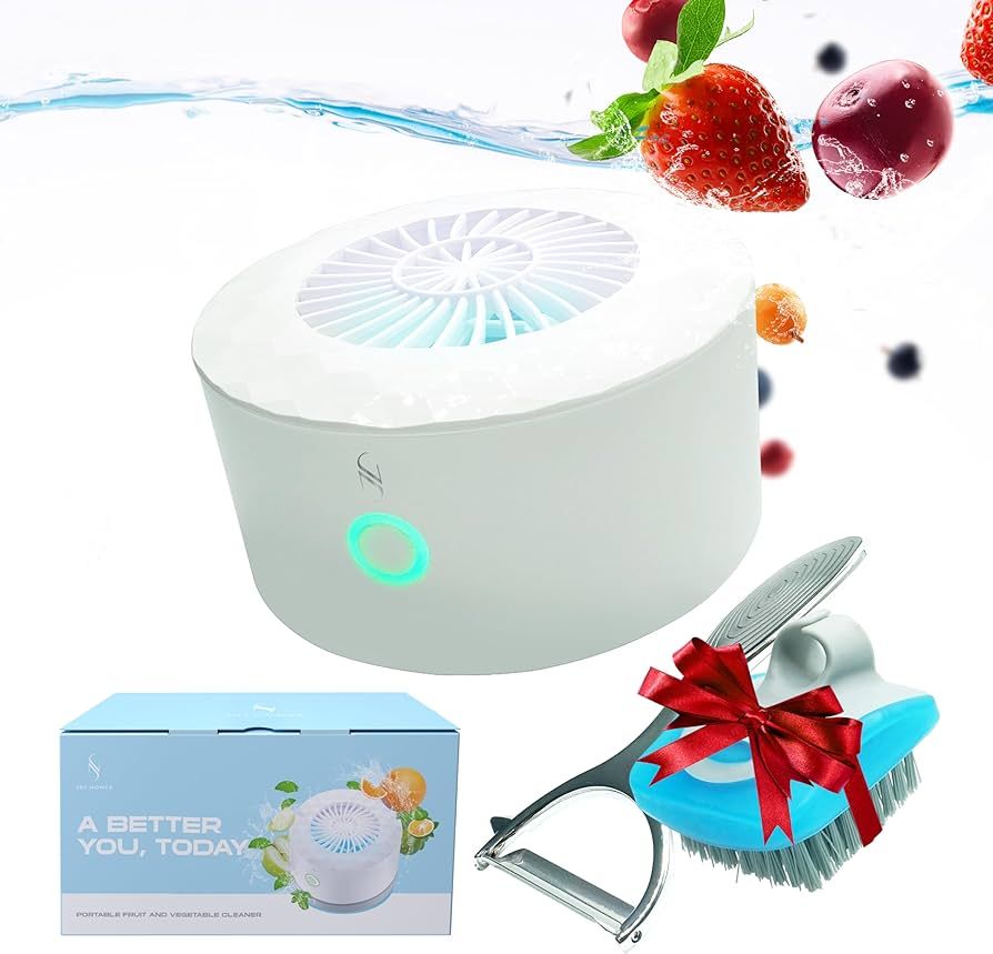 JNJ Homes Fruit and Vegetable Washing Machine, Fruit Cleaner Device, Fruit Purifier Clean Fresh P... | Amazon (US)