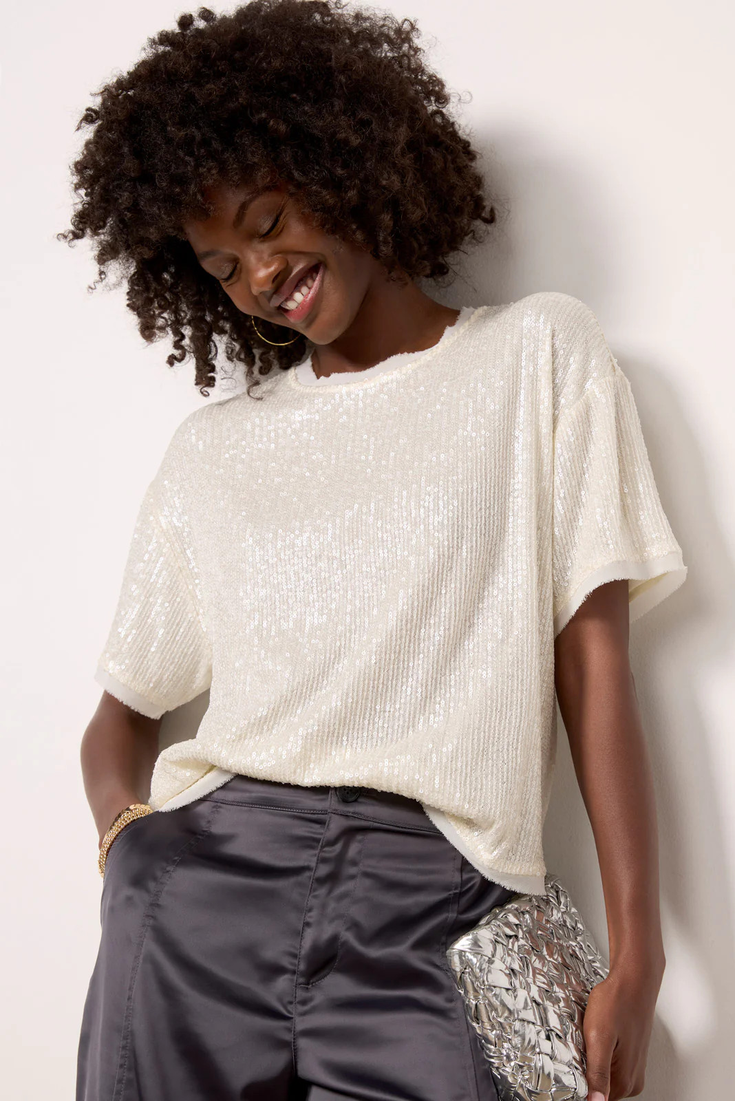 Cora Sequin Tee | Evereve