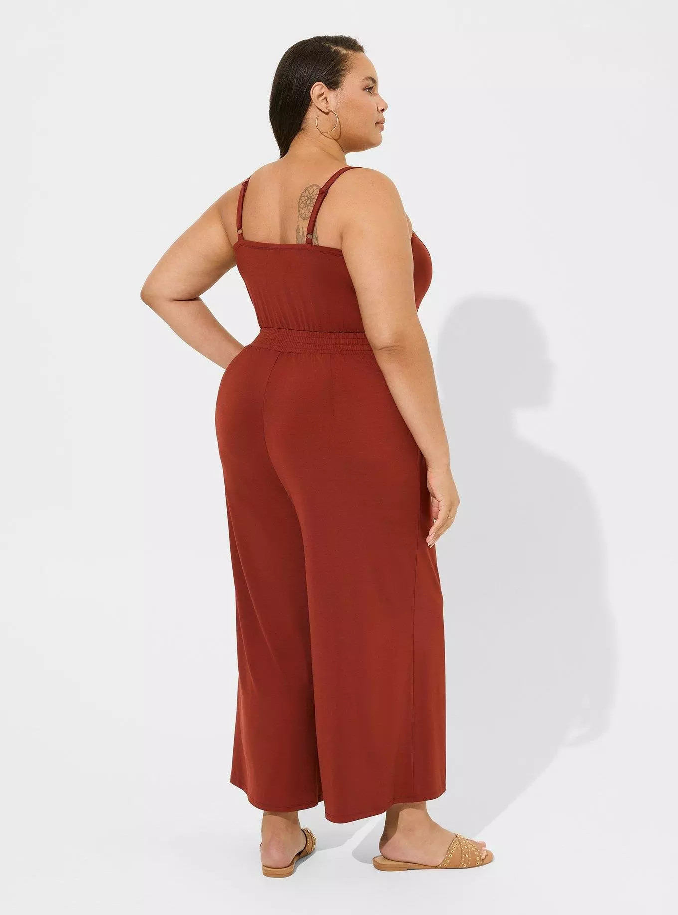 Studio Knit Tube Top Wide Leg Jumpsuit | Torrid (US & Canada)