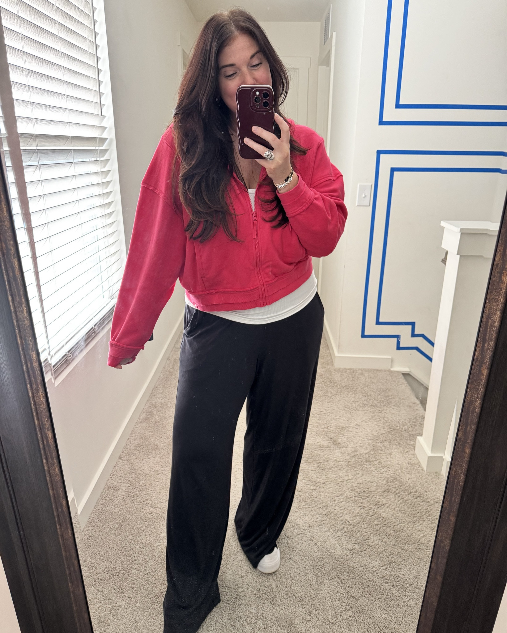 Target joylab sweater jacket in the prettiest color 🩷

All in motion lounge pants- best purchase 10/10🔥🔥

#LTKootd #LTKmomlife #LTKValentine