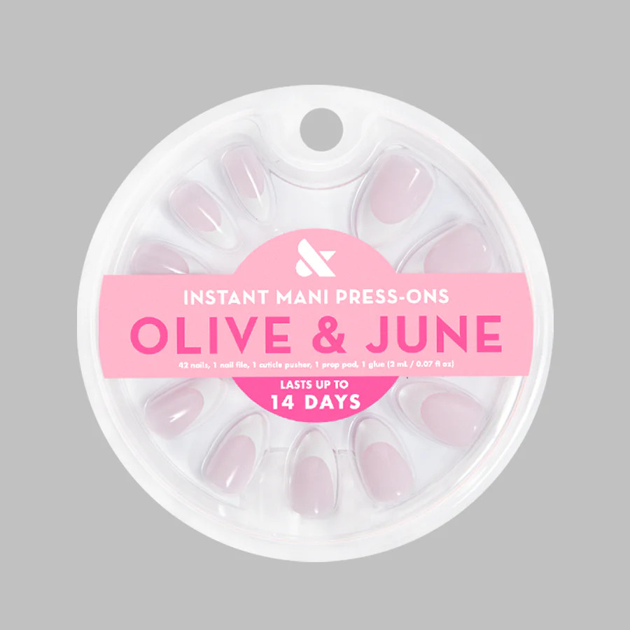 Thick French - Press-On | Medium | Almond | Olive & June