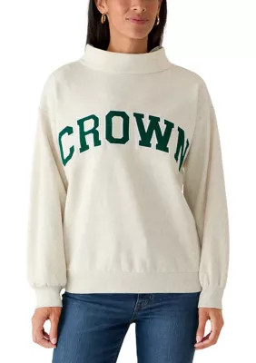 Women's Long Sleeve Mock Neck Sweatshirt | Belk