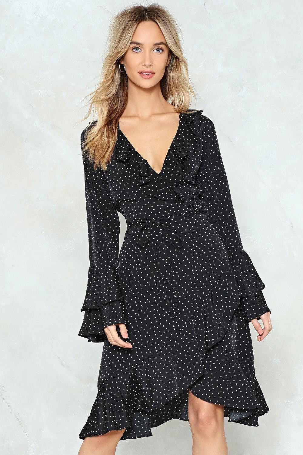 City of Stars Wrap Dress | NastyGal (US & CA)