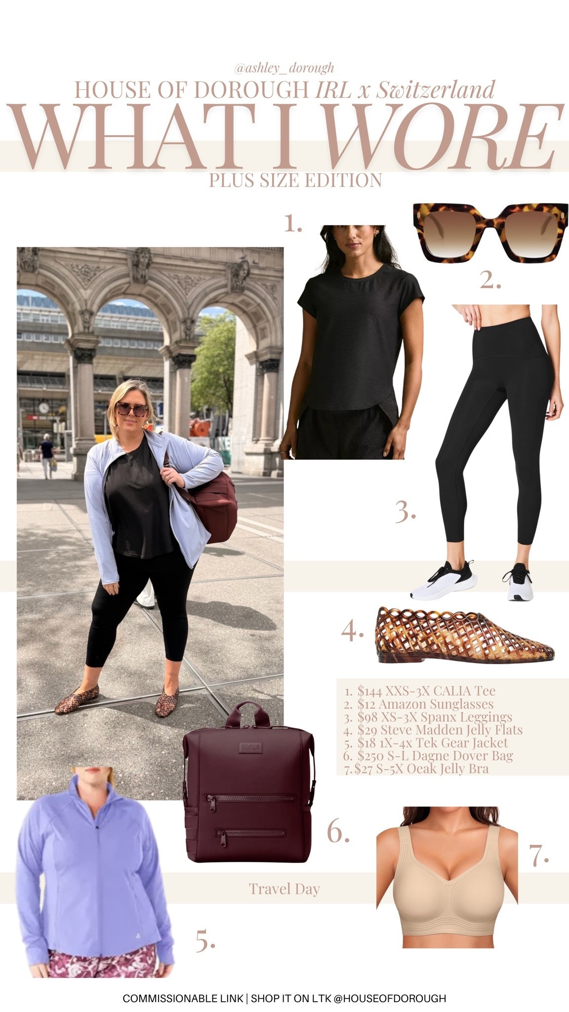 What I wore in Europe!! Wearing a 2X in the Spanx leggings. Plus size, outfit inspo, travel outfit, mom life, apron belly, summer fashion

#LTKSeasonal #LTKTravel #LTKPlusSize