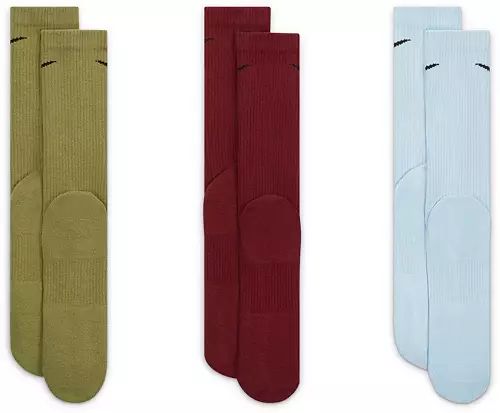 Nike Dri-FIT Everyday Plus Cushion Color Crew Socks - 3 Pack | Dick's Sporting Goods | Dick's Sporting Goods