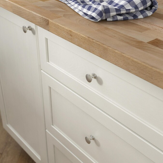 Brainerd Mia 0.875-in Satin Nickel Round Traditional Cabinet Knob Lowes.com | Lowe's