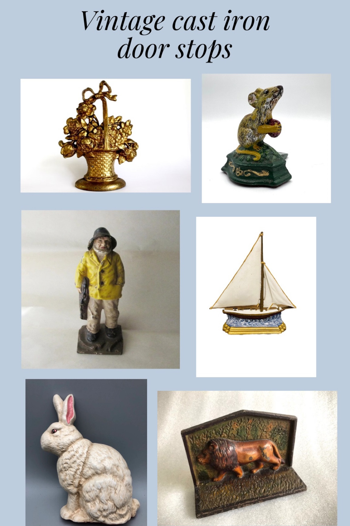 Vintage cast iron door stops for home decor and fall decor 

#LTKhome