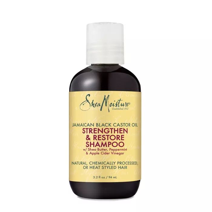 SheaMoisture Jamaican Black Castor Oil Strengthen & Restore Shampoo - 3.2 fl oz | Target
