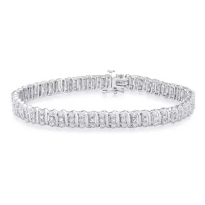 MyDiamondBox 1/2 CTTW White Diamond Tennis Bracelet in Sterling Silver | Belk