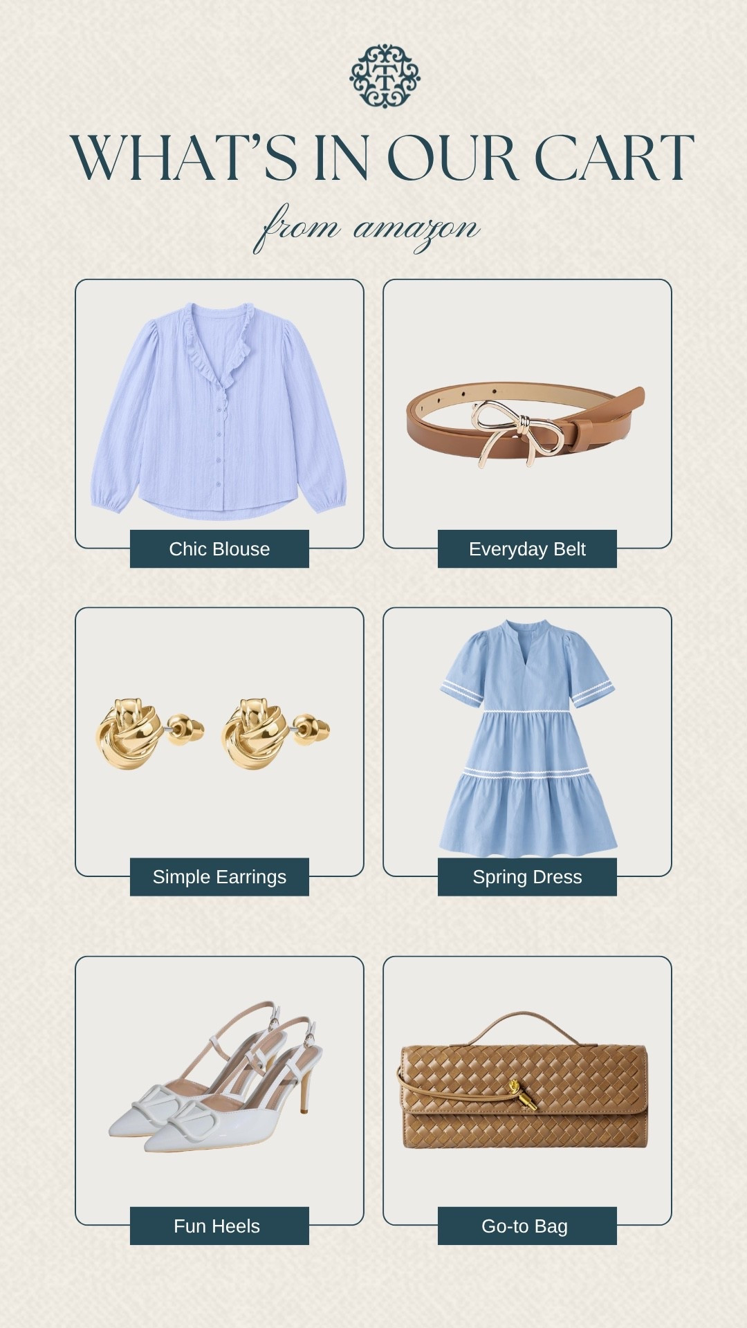 These mix of colors in our cart currently give all the spring vibes! The blue blouse and blue dress give such a light feel. While the accessories pull it all together, letting you mix and match all these pieces!

#LTKOver40 #LTKSeasonal #LTKMidsize