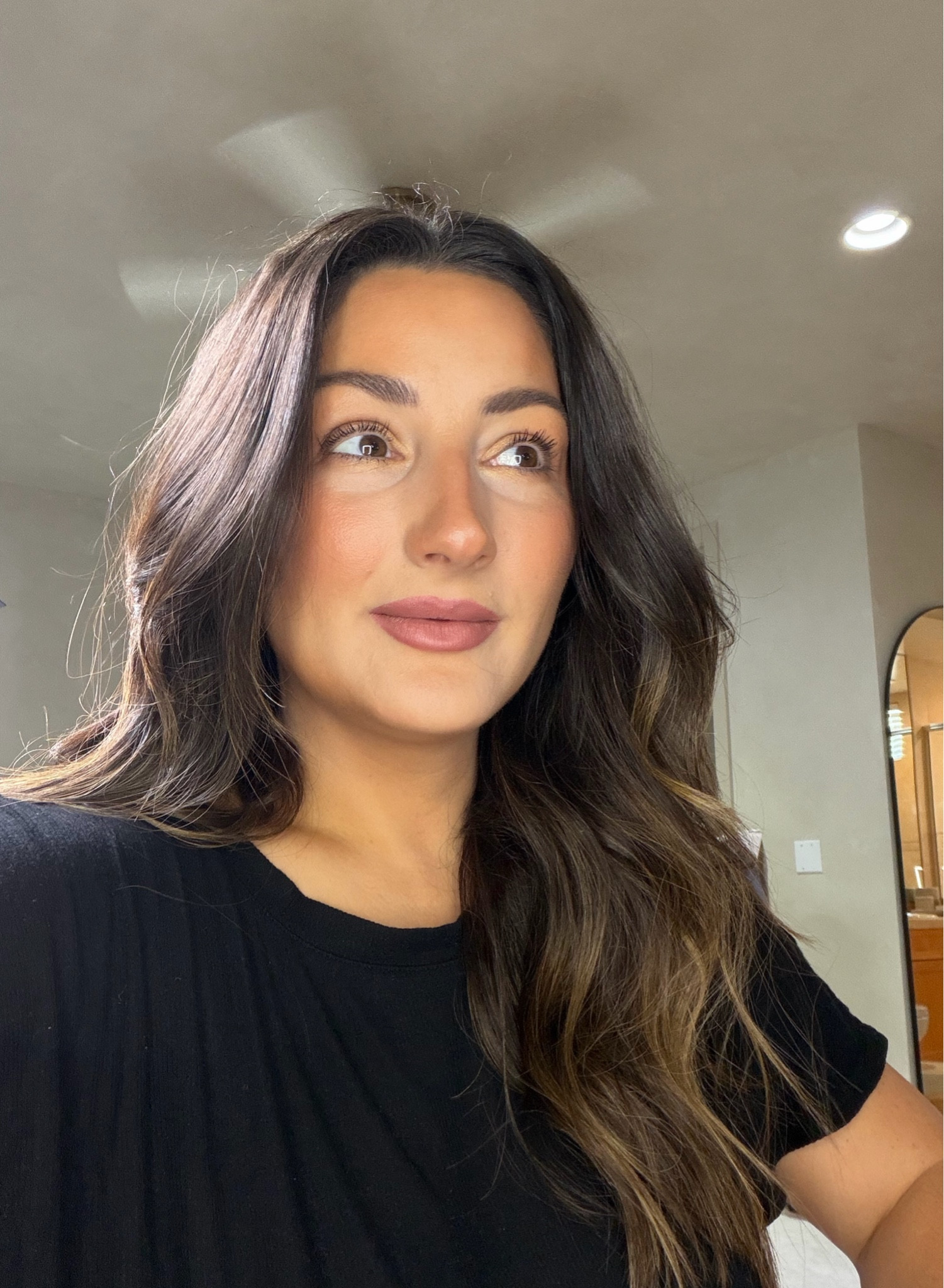 Today’s makeup/ full glam!!
Lip color fair
Bronzer/ blush color retrograde rose
Powder, blush color popstar
Foundation color five
Concealer color 16 N
Eyeshadow, color toasted palette
brow, pencil, color ash brown ￼
Highlight color, champagne chic

#LTKSaleAlert #LTKBeauty #LTKgrwm