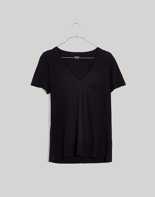 Whisper Cotton V-Neck Pocket Tee | Madewell