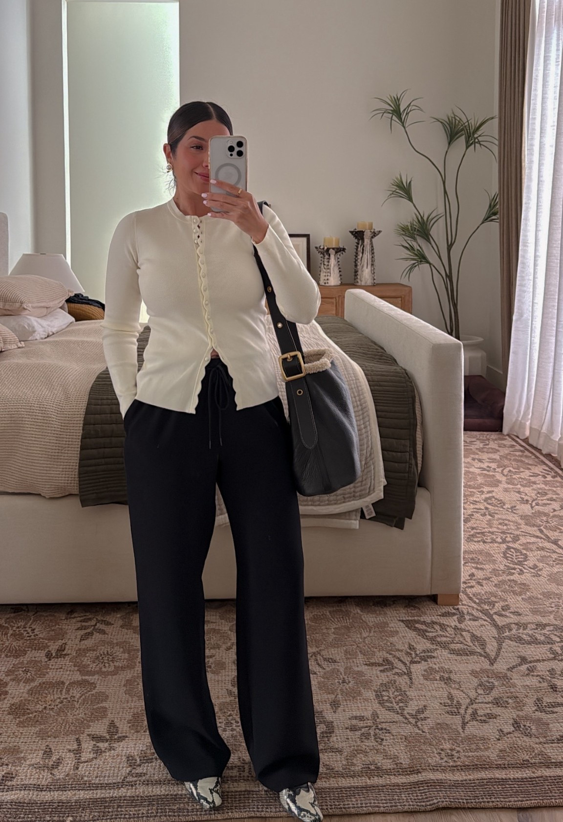 Office day with the cutest top! Sized up to a M in pants and top.

#LTKBump #LTKWorkwear #LTKootd