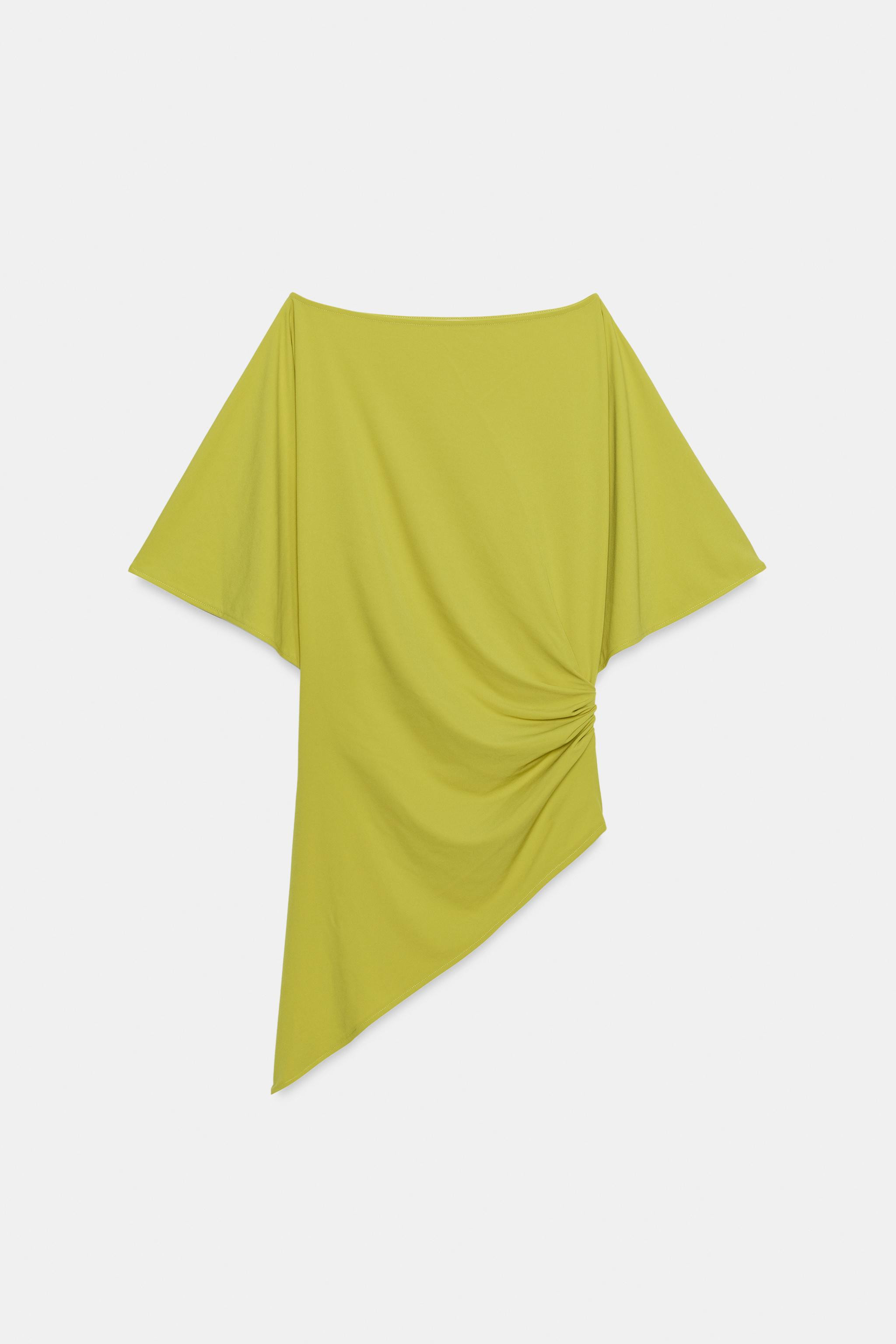 DRAPED ASYMMETRIC TOP | Zara US