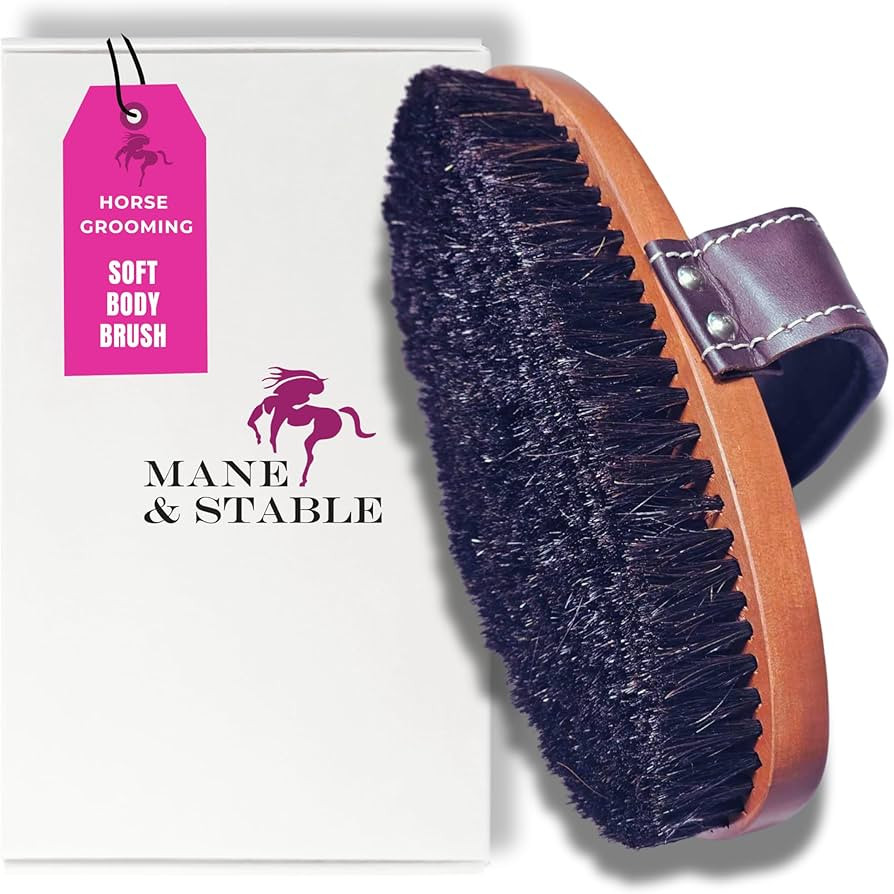 Horse Grooming Brush. Deluxe Handmade Soft Horse Brush For Face & Body. A Professional Equine Gro... | Amazon (US)